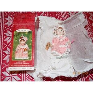 Hallmark Keepsake MISTLETOE MISS Porcelain Doll Christmas Ornament 2001